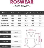 roswear Women's Business Casual V Neck Cuffed Sleeves Work Blouse Top - Image 6